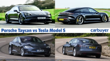 Taycan turbo s vs tesla outlet p100d